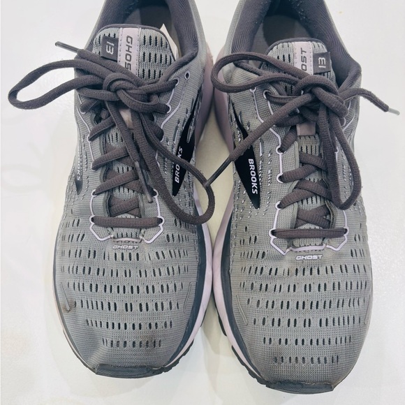 Brooks Ghost 13 Charcoal Athletic Sneakers size 10.5 - Picture 4 of 9